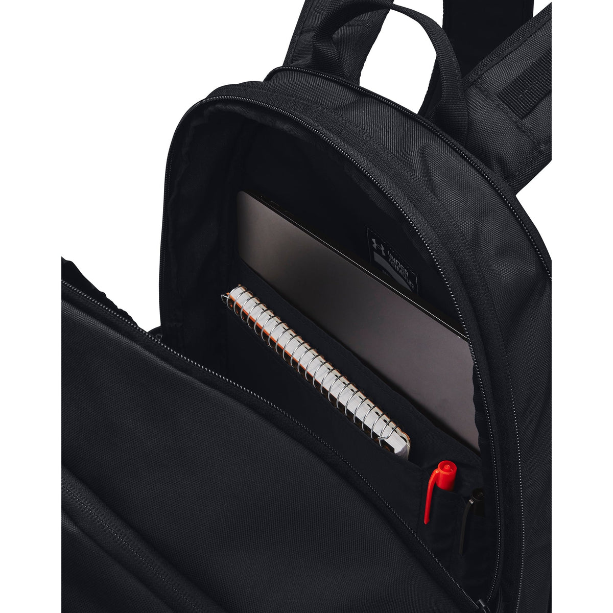 Under Armour Unisex Hustle 6.0 Backpack - Black/White