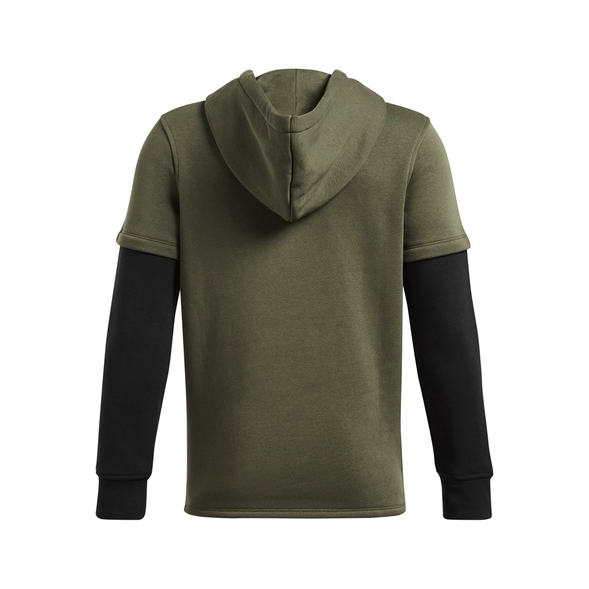 Under Armour Youth Boys' Jersey Hoodie Icon Fleece - Marine Od Green/Black/White
