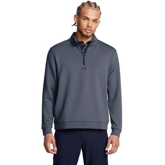 Under Armour Men's Drive Midlayer Pullover - Downpour Gray/Black