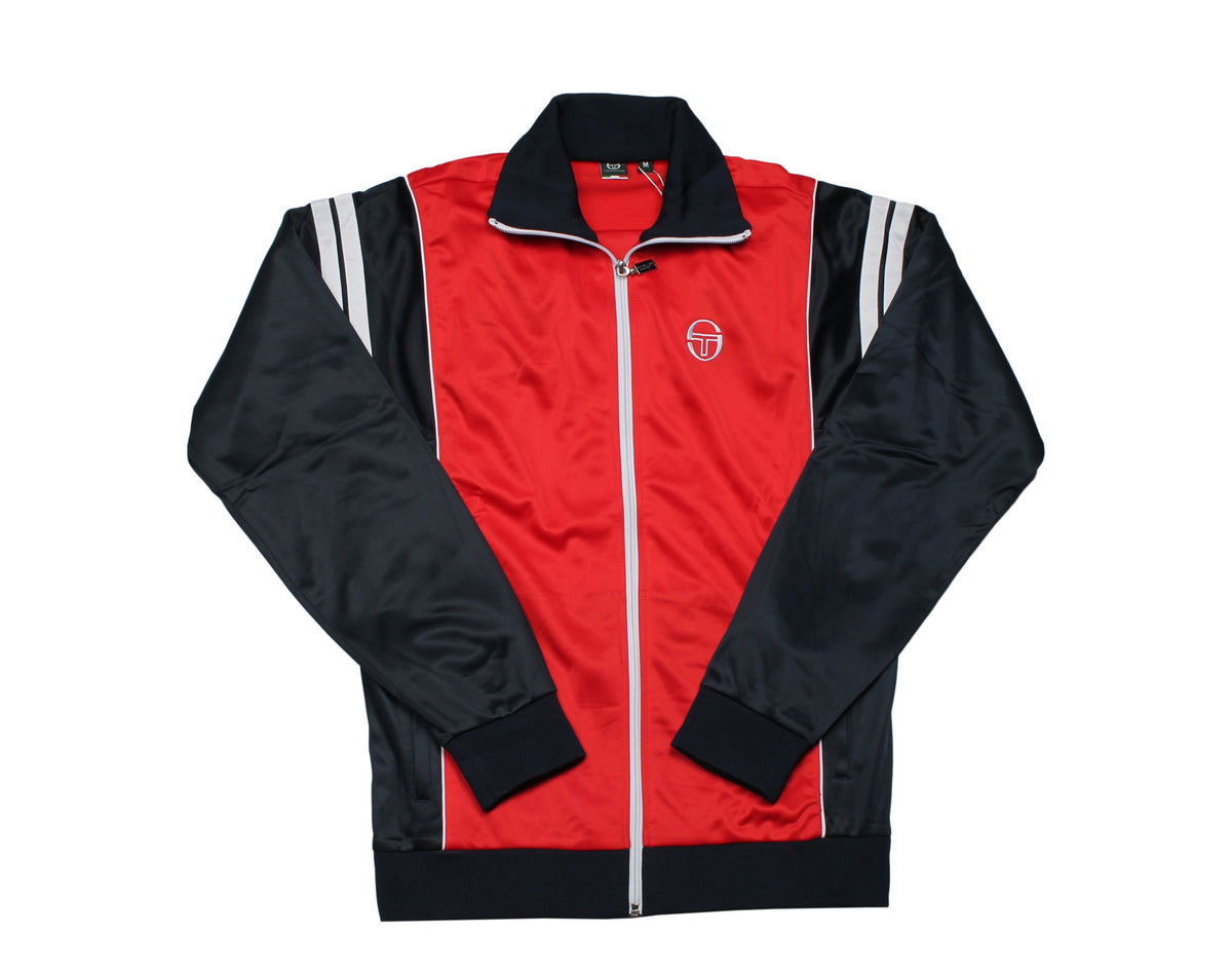 Sergio Tacchini Scirocco Archivio Men's Track Jacket — Black/Red