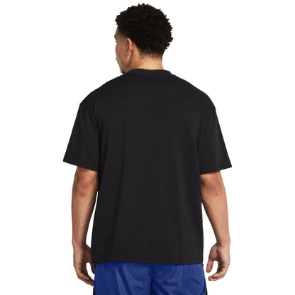 Under Armour Men's Heavyweight Oversized Branded Short Sleeve T-Shirt - Black/White