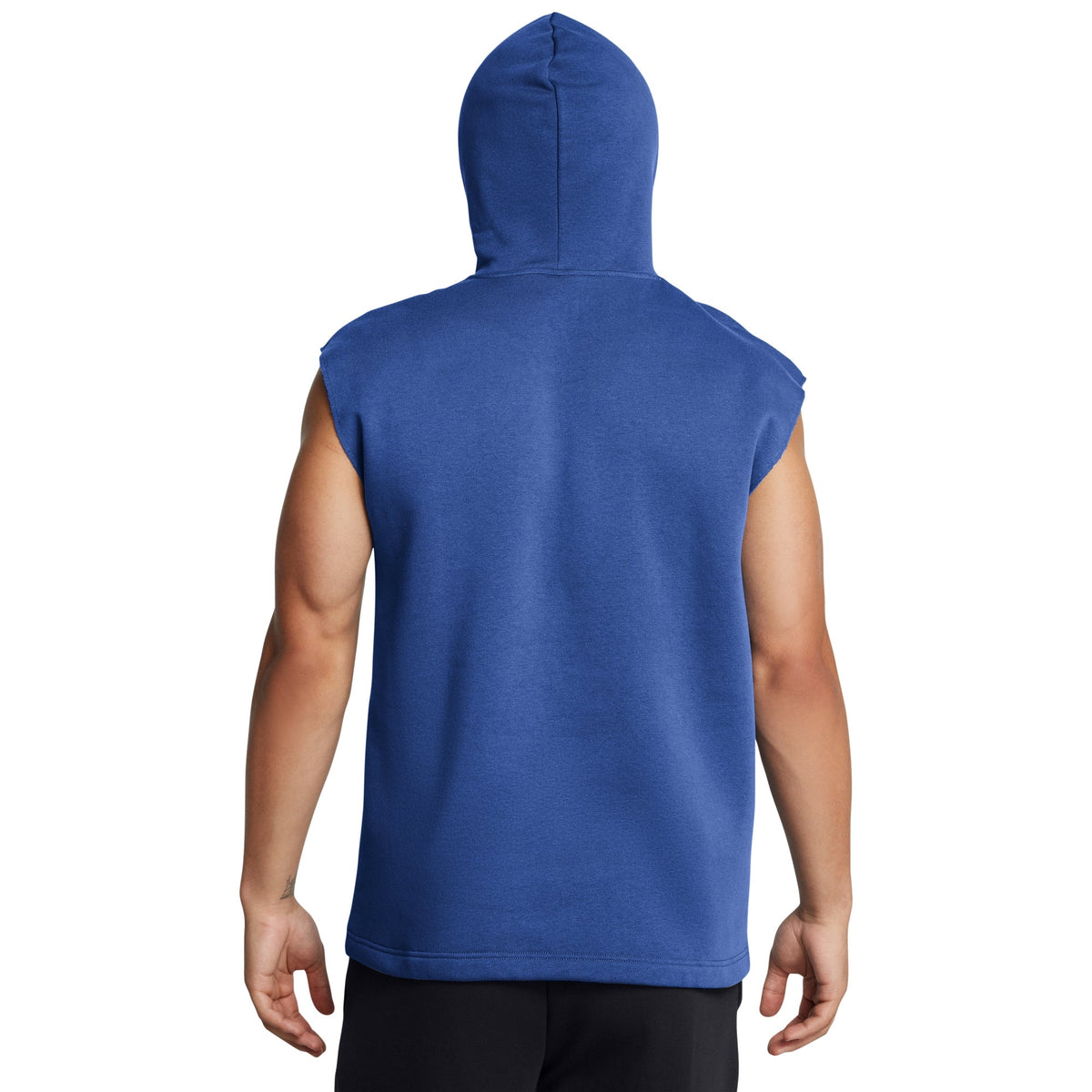 Under Armour Men's Icon Fleece Sleeveless Hoodie - Tech Blue & White