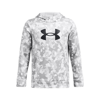 Under Armour Youth Boys' Armour Fleece Big Logo Hoodie - Gray/Black