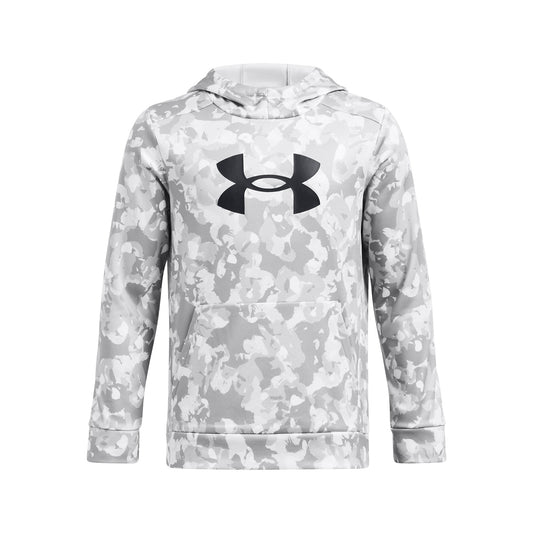 Under Armour Youth Boys' Armour Fleece Big Logo Hoodie - Gray/Black