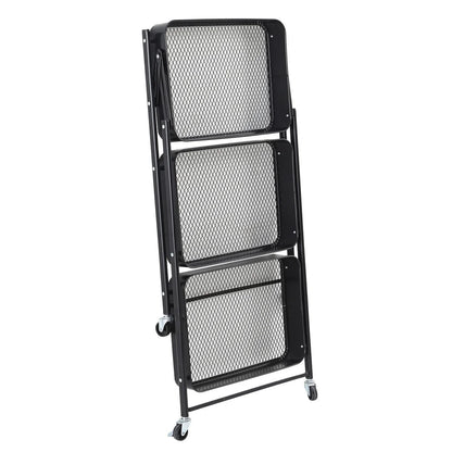 3-Tier Rolling Metal Storage Organizer Mobile Utility Cart