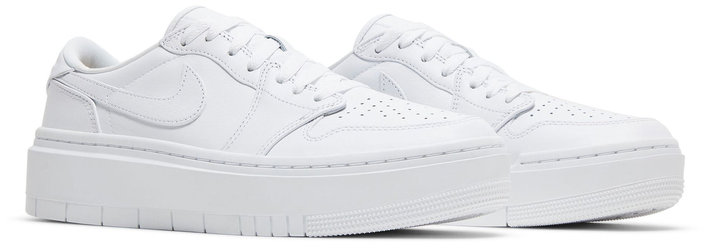 Air Jordan Women's Retro 1 Elevate Low 'Triple White' Sneakers