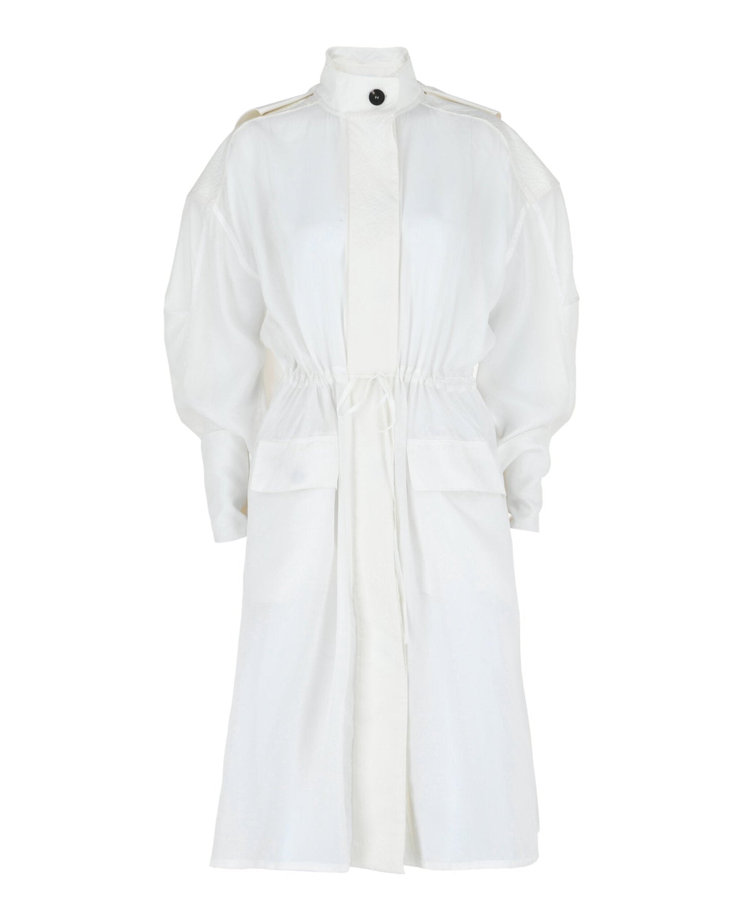 Ferragamo Long-Sleeved Hooded Trench Coat