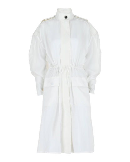 Ferragamo Long-Sleeved Hooded Trench Coat