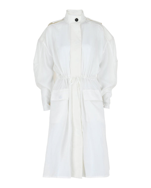 Ferragamo Long-Sleeved Hooded Trench Coat
