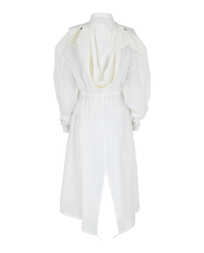 Ferragamo Long-Sleeved Hooded Trench Coat