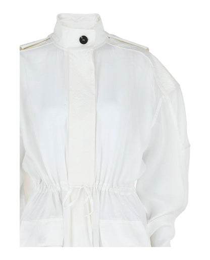 Ferragamo Long-Sleeved Hooded Trench Coat