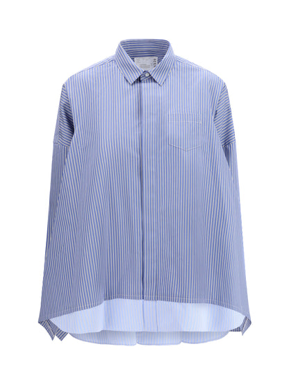 Shirt Poplin Blue Stripe