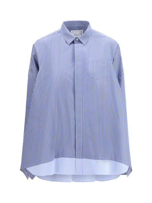 Shirt Poplin Blue Stripe