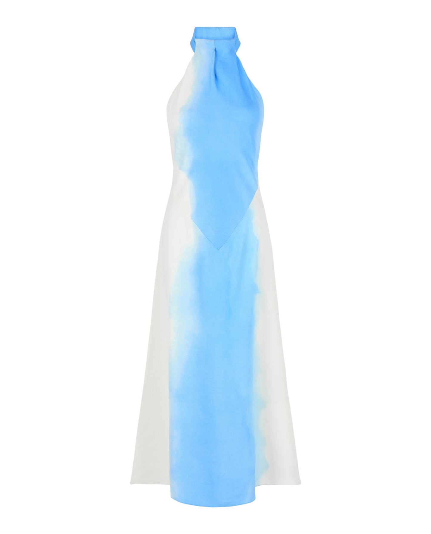 Ferragamo Abstract-Print Halterneck Dress
