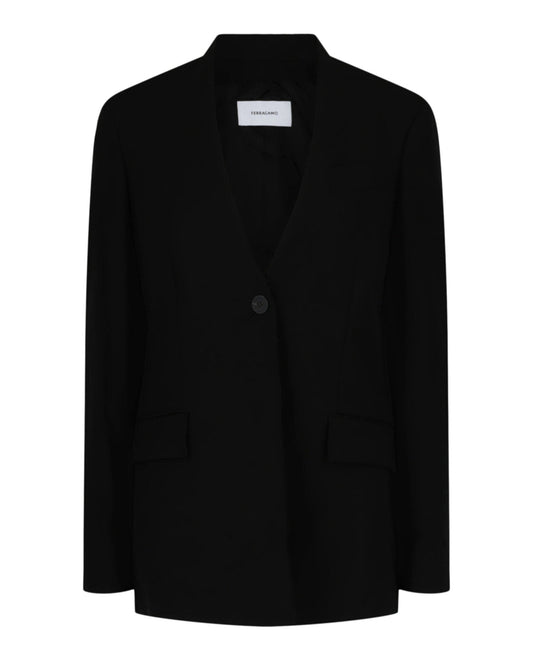 Ferragamo Single-Breasted Wool Blazer