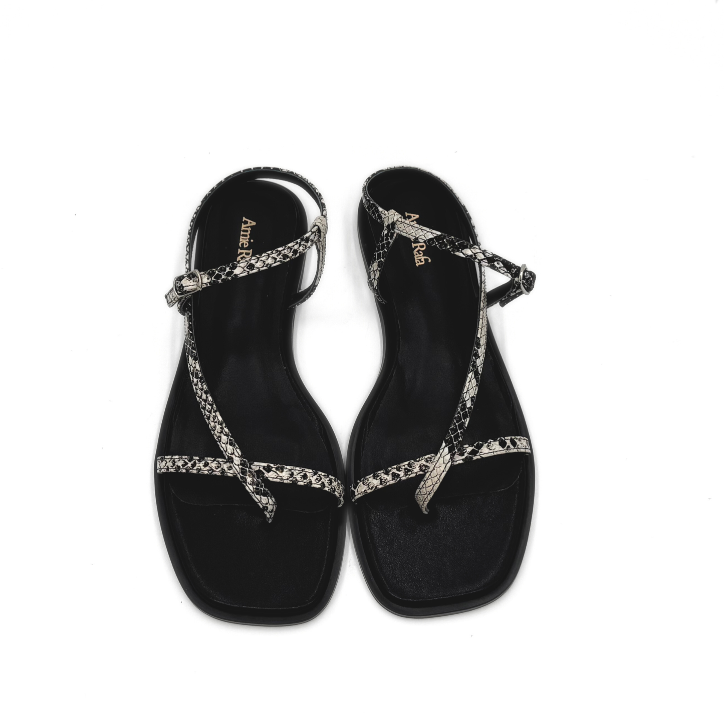Maxy Asymmetric T-Strap Sandal - Python