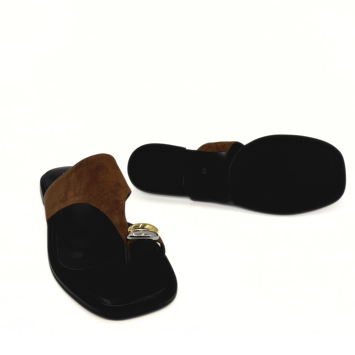 Cece Thong Sandals - Taupe Suede