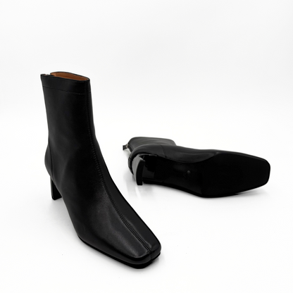 Harlow Leather Bootie - Black
