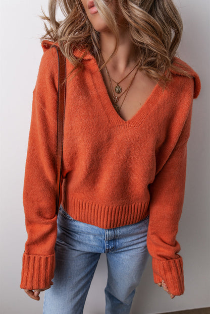 Threaded Pear Avery Edge Sexy Elegant Sweater