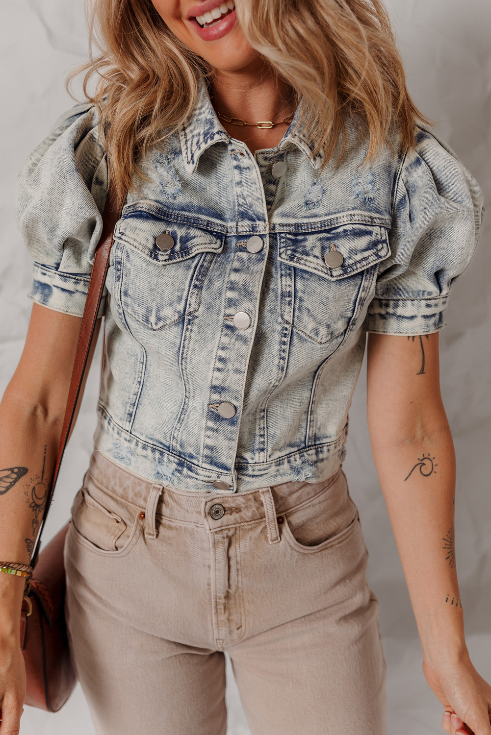 Threaded Pear Eleanor Chest Puff Sleeve Jacket