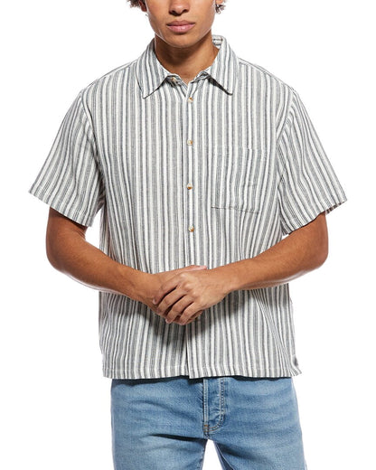 NAVY/ CHEVRON STRIPE-
