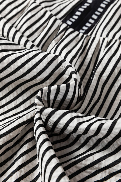 Threaded Pear Opal Contrast Trim Midi Dress