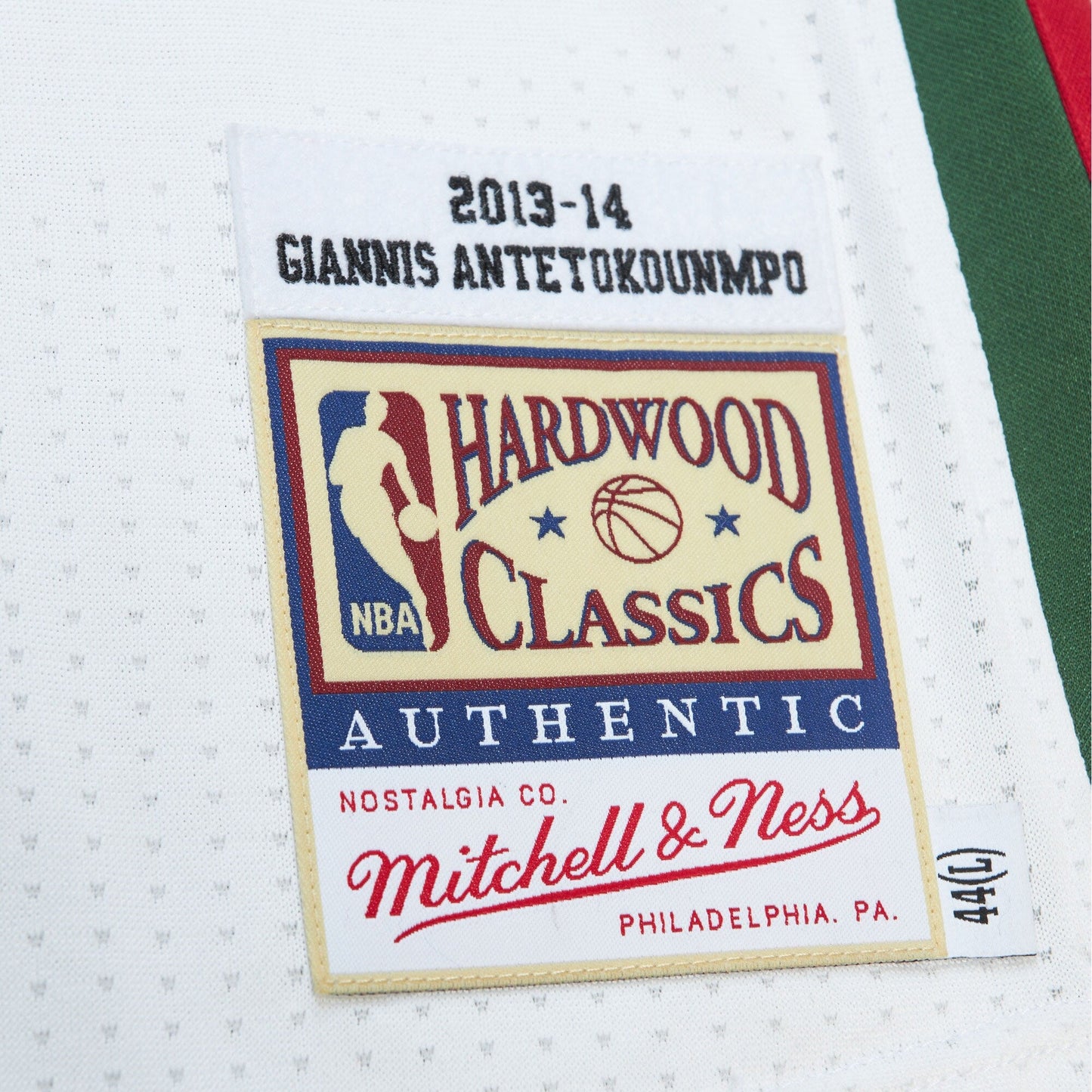 Men's Mitchell & Ness NBA Home Jersey Bucks 2013 Giannis Antetokounmpo