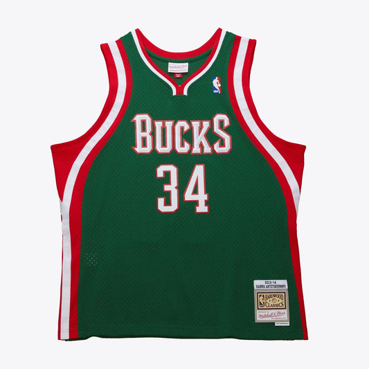 Mitchell & Ness Men's NBA Dark Jersey Bucks 2013 Giannis Antetokounmpo