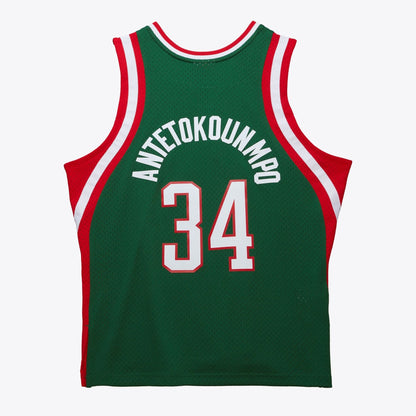 Mitchell & Ness Men's NBA Dark Jersey Bucks 2013 Giannis Antetokounmpo