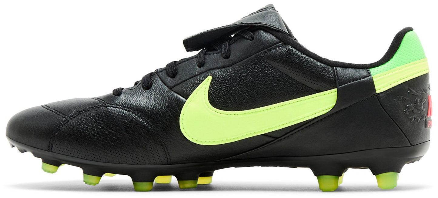 Nike Men's Premier 3 Low Fg 'Black Green Strike' Shoes