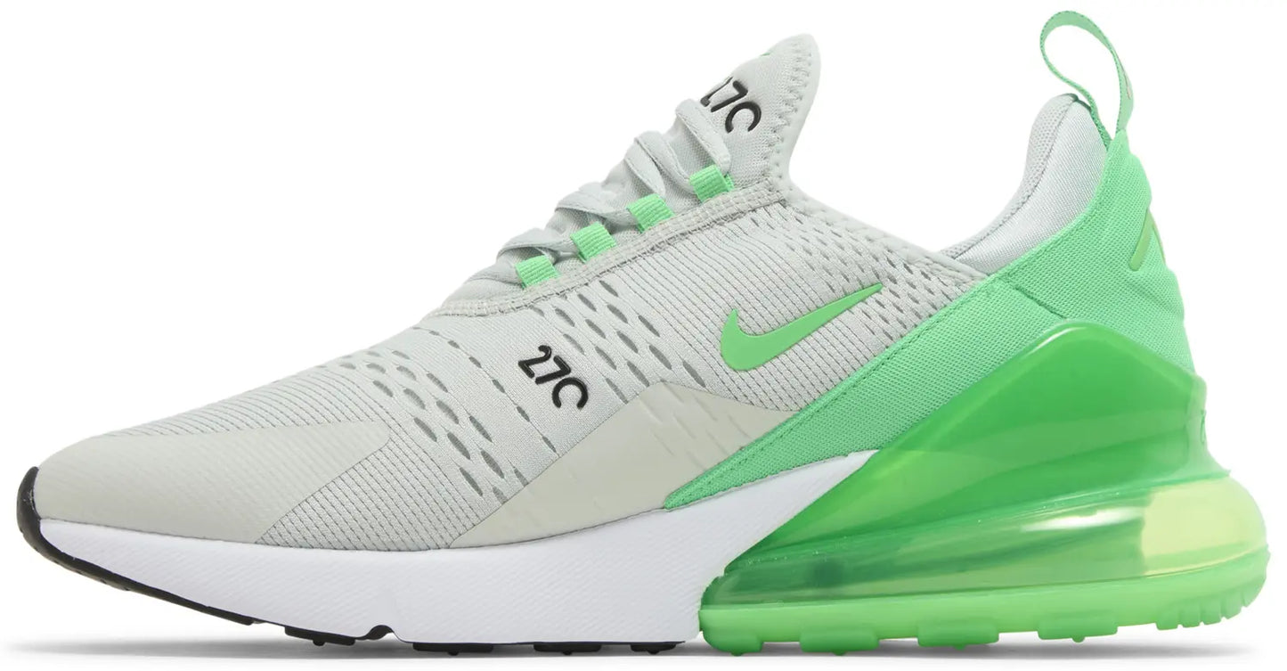 Light Silver/Black/White/Green Shock-