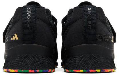 [if0534] Mens adidas Adipower 3 'core Black Gold Metallic'