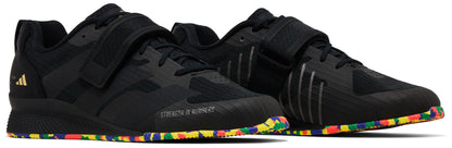 [if0534] Mens adidas Adipower 3 'core Black Gold Metallic'