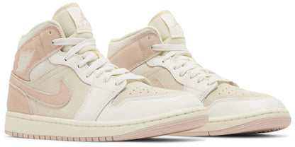 Air Jordan Women's Retro 1 Mid Se 'Seersucker' Sneakers