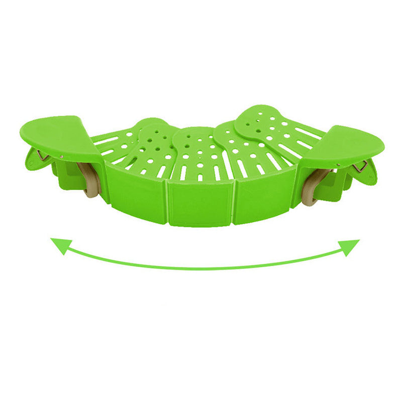 🍝 Universal Silicone Clip-On Pot Strainer