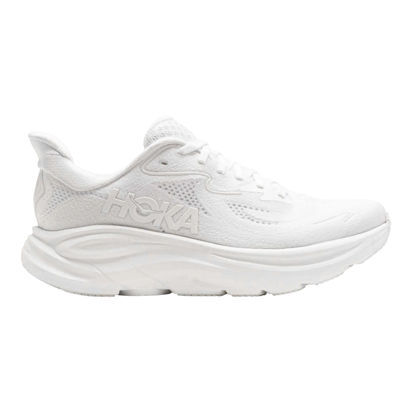 Hoka Clifton 10 Women Running Sneakers Triple White