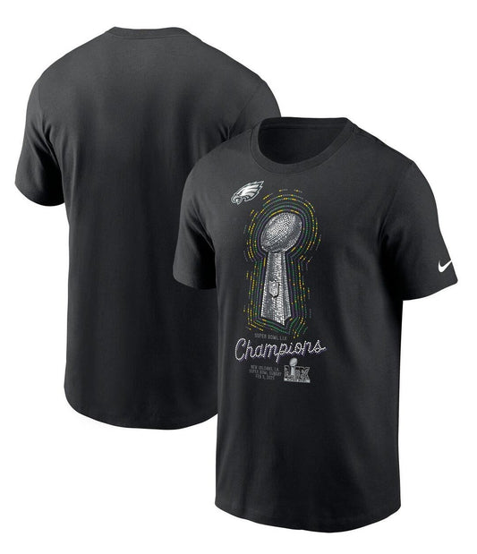 Nike Men's NFL Eagles Super Bowl Lix Champions Lombardi Trophy Tee T-Shirts