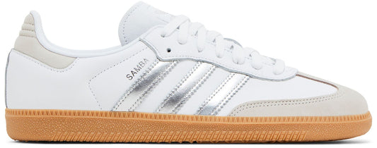 adidas Women's Samba Og 'White Silver Metallic' Sneakers