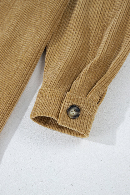 Threaded Pear Giuliana Patched Up Corduroy Shacket
