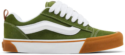 [vn0009qccib] Mens Vans Knu Skool - Green/white/brown