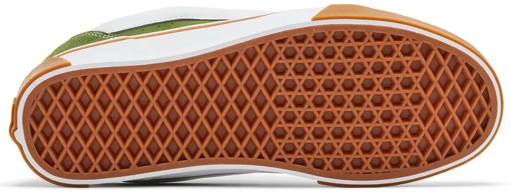 [vn0009qccib] Mens Vans Knu Skool - Green/white/brown