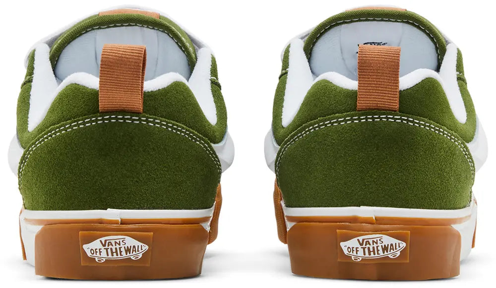 [vn0009qccib] Mens Vans Knu Skool - Green/white/brown