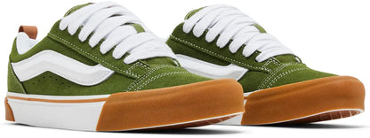 [vn0009qccib] Mens Vans Knu Skool - Green/white/brown