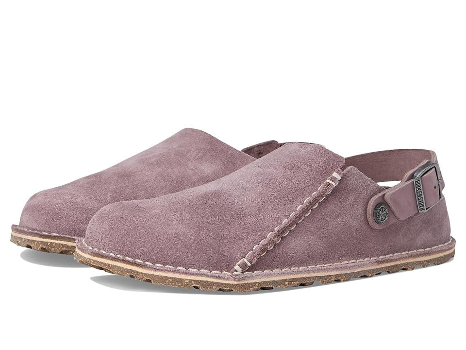 Birkenstock Unisex Lutry Premium Suede Leather Faded Purple