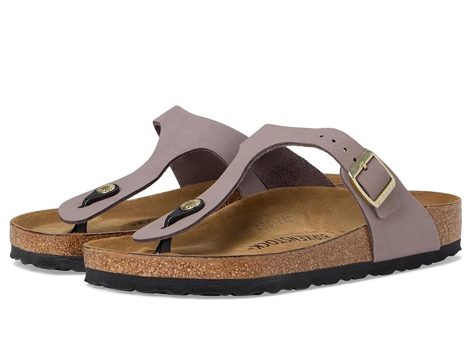 Birkenstock Unisex Gizeh BS Nubuck Leather Faded Purple