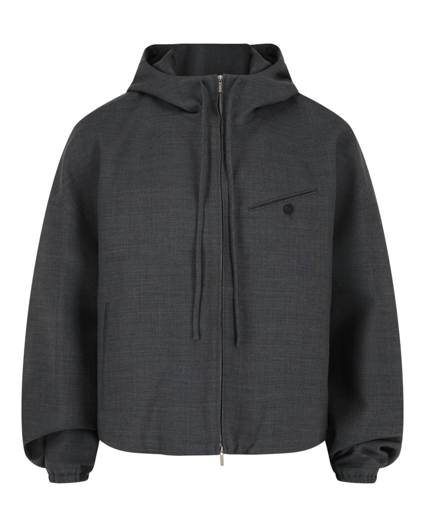 Ferragamo Wool Zip-Up Jacket