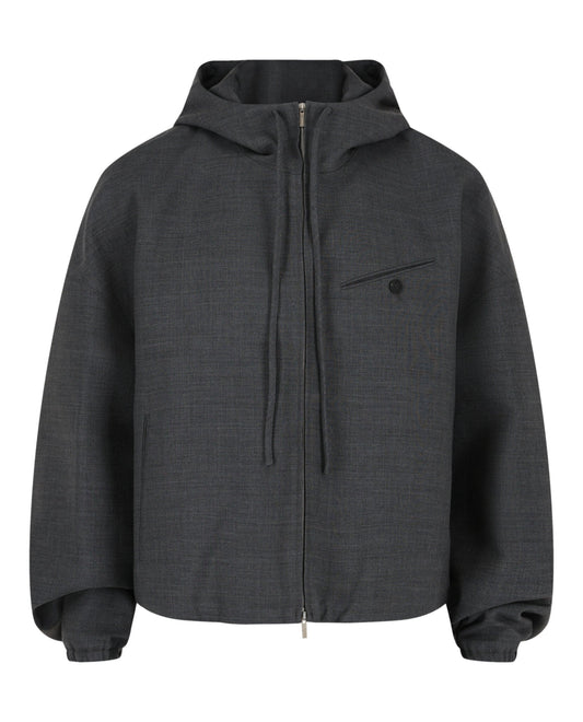 Ferragamo Wool Zip-Up Jacket