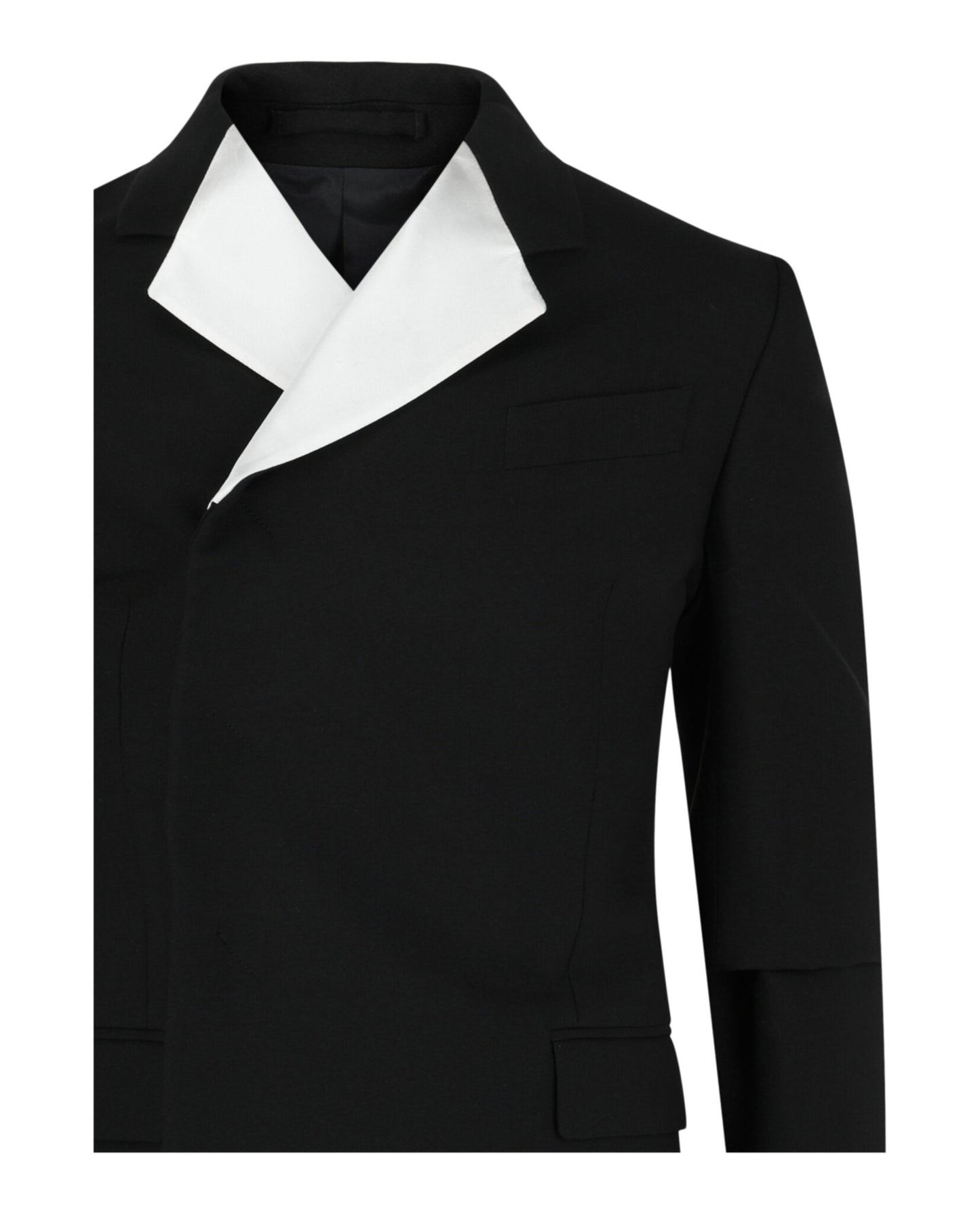 Ferragamo Silk Trimmed Double-Breasted Blazer