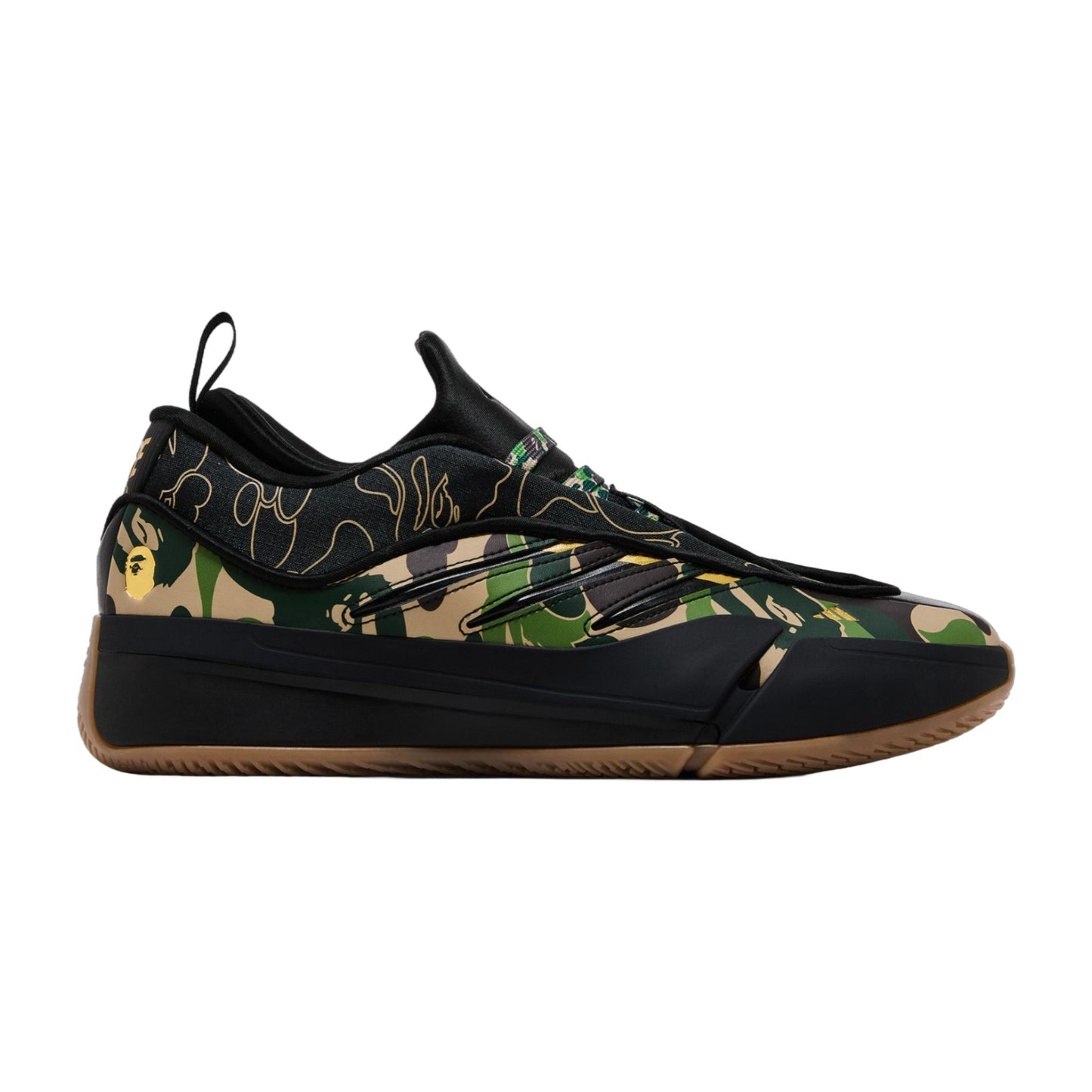 adidas Men's Dame 9 'Bape Black Green' Sneakers