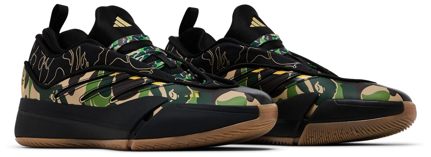 adidas Men's Dame 9 'Bape Black Green' Sneakers